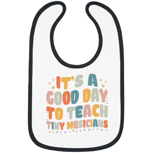 Discover Its A Good Day To Teach TINY MUSICIANS Retro Groovy Music Bibs