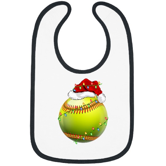 Discover Softball Sports Lover xmass Santa Hat Softball Christmas Bibs