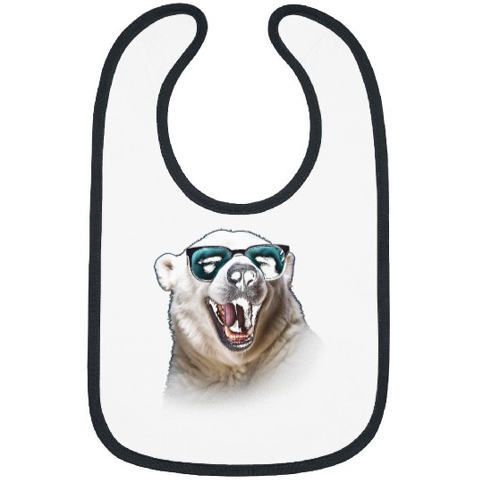 Polar Bear wild animals art animal animal Polar Bear 3 Bibs