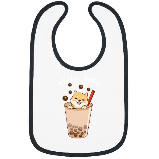 Discover Dog Shiba Inu Boba Kawaii Dog Cute Bubble Tea Shiba Inu Bibs