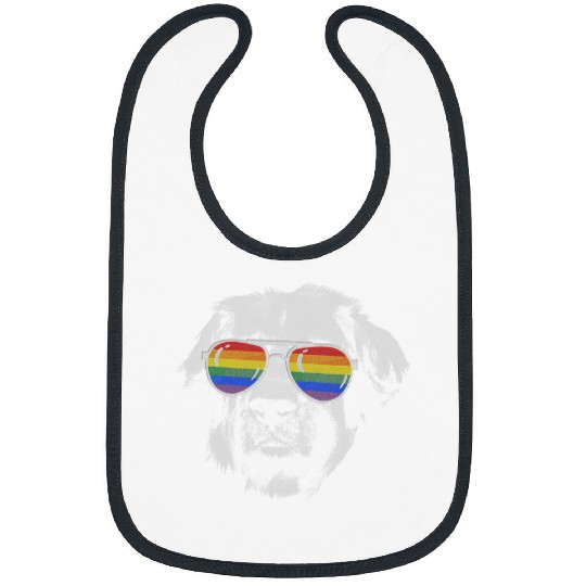 Pride Month leonberger Rainbow Flag Bibs