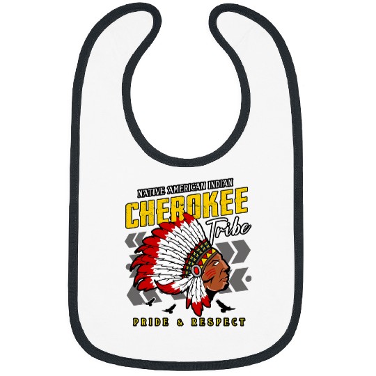 Native American Indian Cherokee Tribe Pride And Respect Bibs