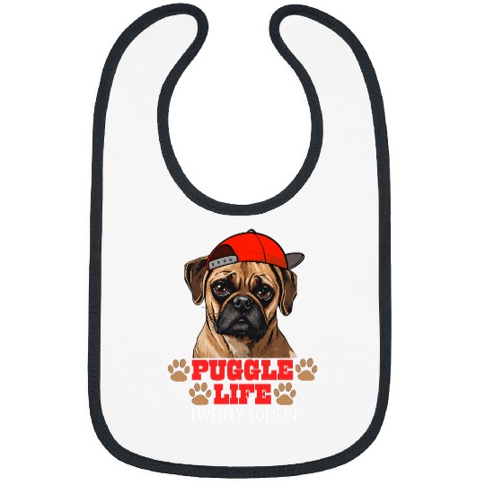 Puggle Life Twenty Toes In Funny Pug Beagle Mom Dad Bibs