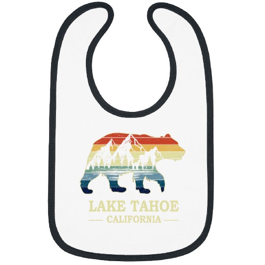 Lake Tahoe californias Bear Mountains Nature Camping Souvenir Bibs