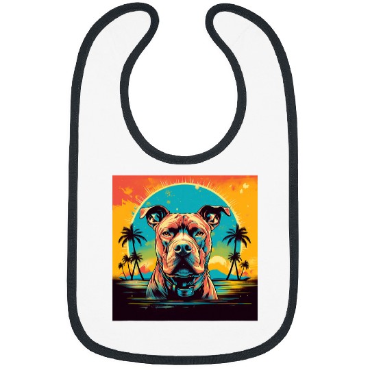 Pitbull Terrier Men Women Kids Pit Bull 4 Bibs