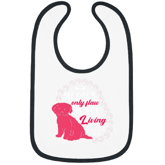 Dog Goldendoodle Dog's Only Flaw Funny Dog Owner Lover Graphic T-Shirt Bibs