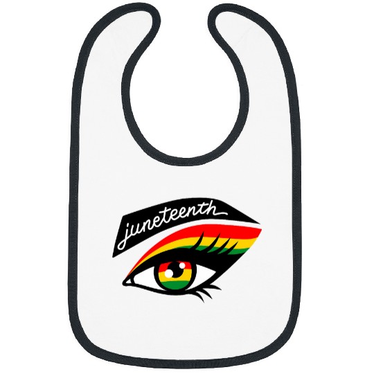 Juneteenth Eye Black African Pride 1865 Melanin Bibs