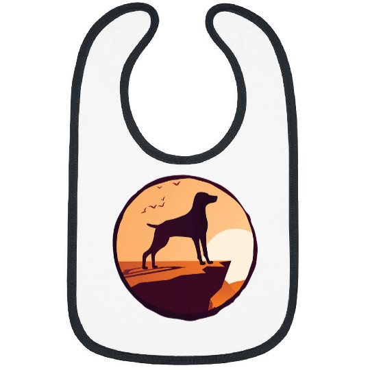 Weimaraner Dog Retro 31 Bibs