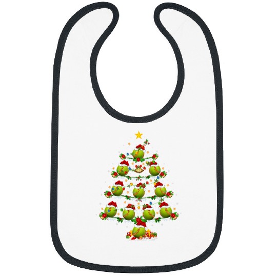 Discover Softball Sports Lover xmass Lighting Softball Christmas Tree Bibs