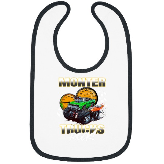 Discover Monster Trucks Rock Bibs