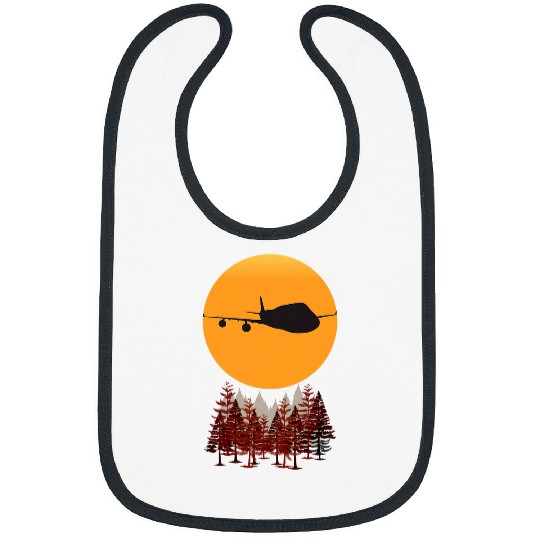 Aviation Fathers Day Pilot Dad Airplane Husband Travel 64 Bibs