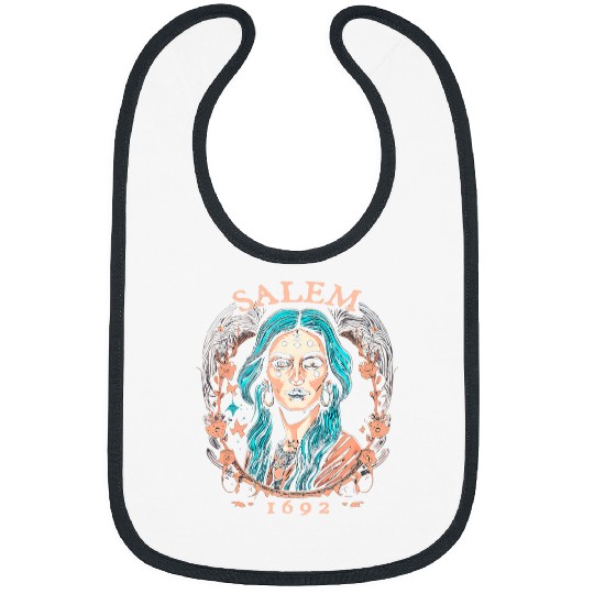 Salem 1692 Witch Witches Wizard Magician Bibs