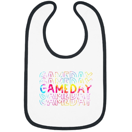 Tie Dye Game Day Vibes Football Volleyball Baseball Softball 1 Bibs