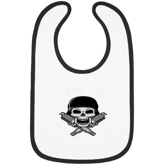 Motorcycle Biker Fear No Evil Ride Hard Motorcycle Design Bibs