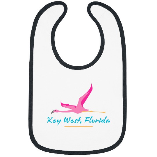 Key West Florida Art Deco Flamingo Design Bibs