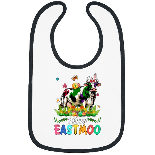 Discover Happy Easter Moo Cow Sound Costume Bunny Farmer Lover Kids Bibs