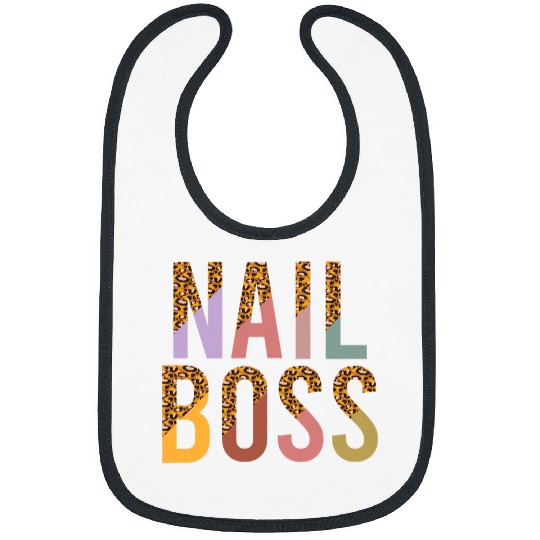 Nail Boss Leopard Print 1 Bibs