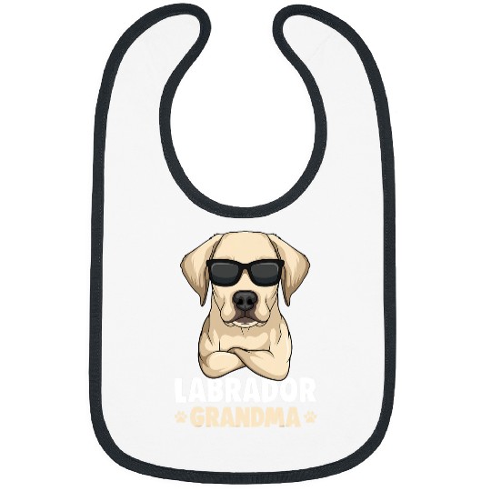 Labrador Lab Dog Labrador Grandma Lab Dog Mom Bibs