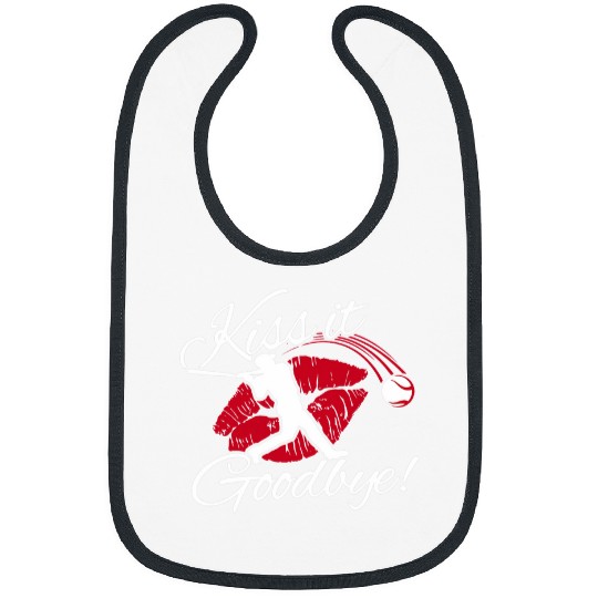 Love Baseball Mom Cute kisss it Goodbye homes Run Game Day 2 Bibs