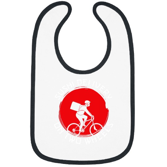 Sushi Delivery On Two Wheels Bicycle Cycling Bibs