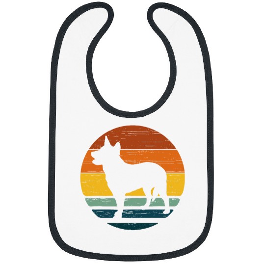 Texas Heeler vintages Retro Mom Dad Dog Gift Bibs