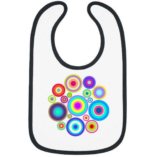 Stylish Circle Creative Art Illustration Modern Bibs