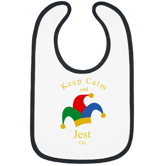 Keep Calm Jester Jest On Clip Art Illustration Bibs