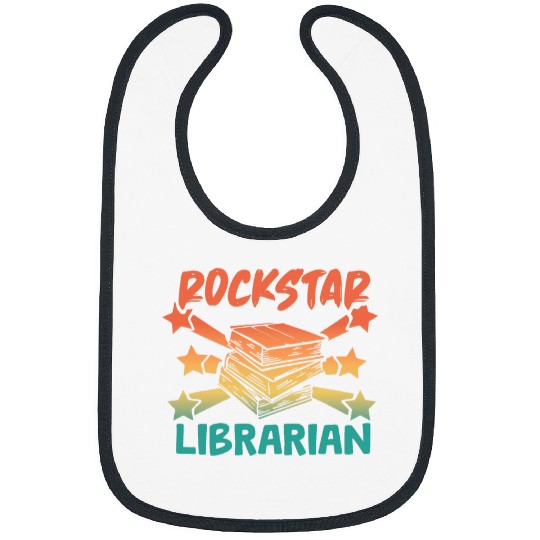 Rockstar Librarian 2Retro School Library Librarian Bibs