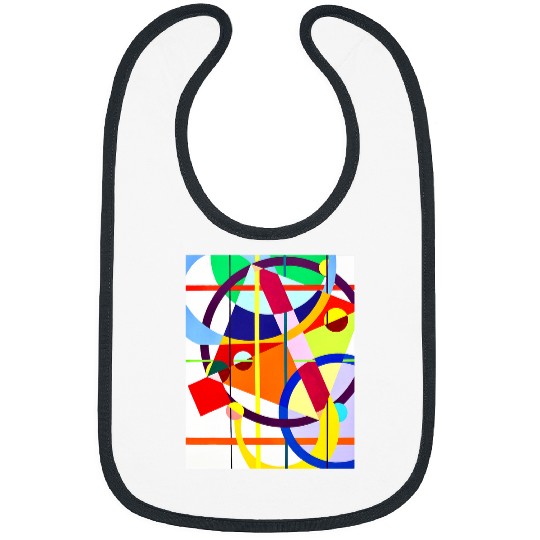 Discover Jazzy funk geometric abstract Bibs