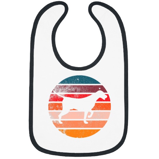 German Shorthaired Dog GSP Mom and Dad Retro Sunset Bibs