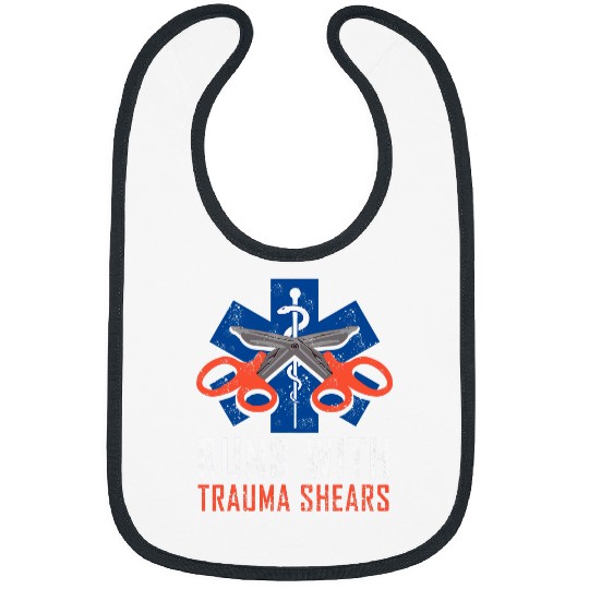 Discover Runs With Trauma Shears Gift Ambulance EMT First Aider Bibs