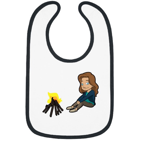 Solo happy woman camper 1 Bibs