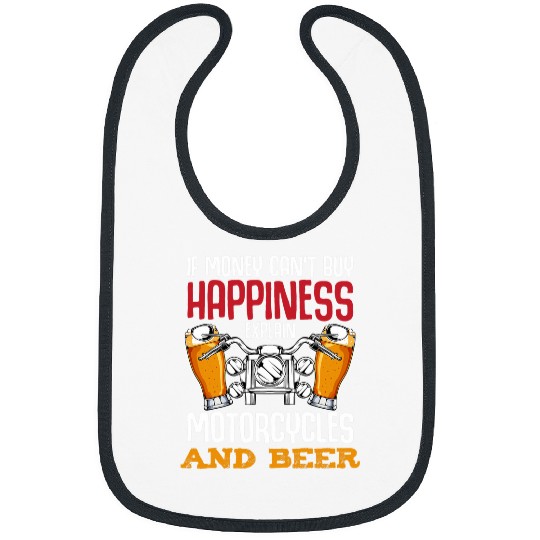 Motorcycle Beer Alcohol Biker Motorbike Racing Rider Funny Bibs