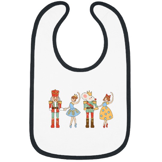 vintages Ballet Sugar Plum Fairy Nutcracker Squad Christmas Bibs