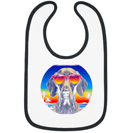 Weimaraner vintages Style Bibs