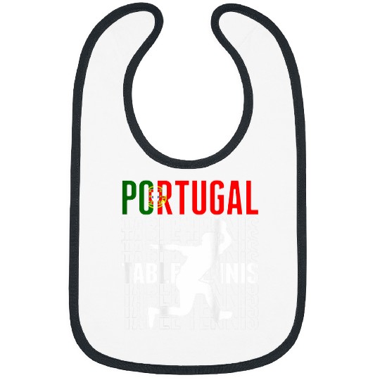 Portugal Table Tennis Fans Jersey Portuguese Flag Ping Pong 1 Bibs