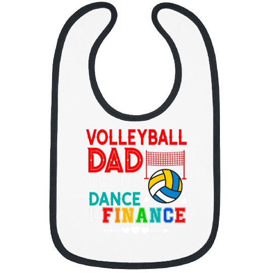 vintages Volleyball Dad Funny Dont Dance I Finance Player Bibs