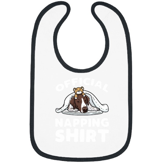 Sleeping German Shorthaired Pointer Dog 1 Bibs