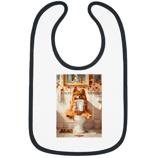 Pomeranian dog Toilet Bibs