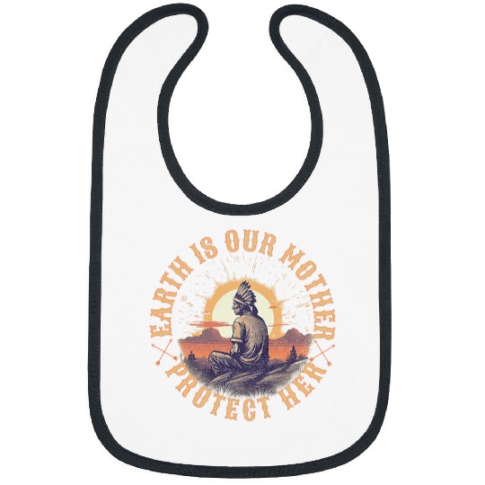 Native American Indigenous Mother Earth vintages Indian Style Bibs
