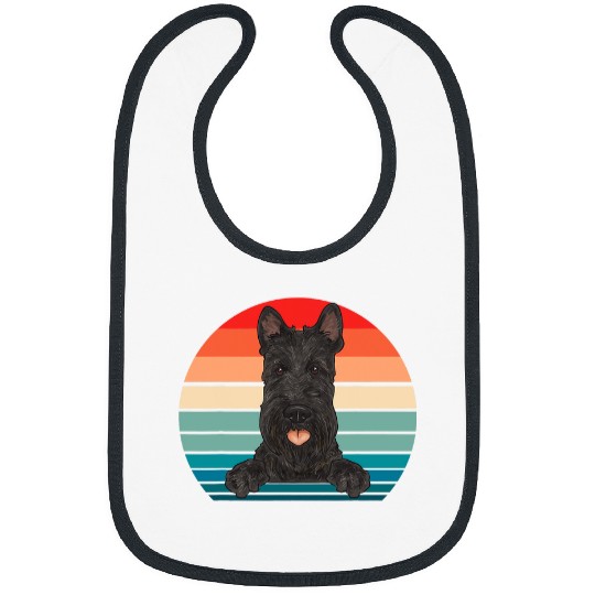 Scottish Terrier Retro vintages Scottie Dog Bibs