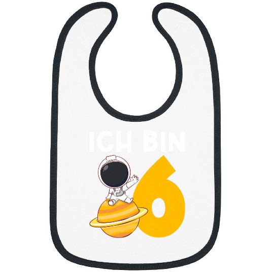 Discover Ich bin 6 6 Geburtstag Astronaut Bibs