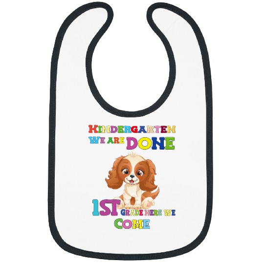 School Enrolment Cocker Spaniel Dog 2 Bibs