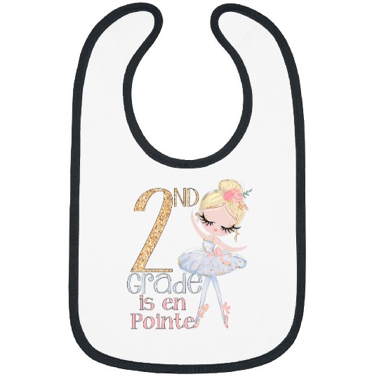 2nd Grade Ballerina School Dancer Ballet En Pointe Girls Bibs