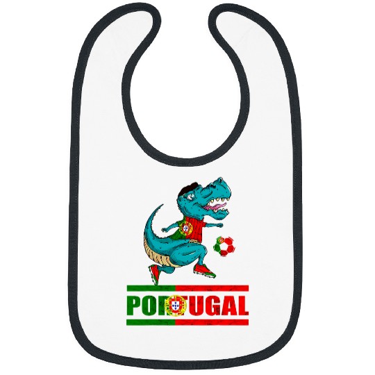 Portugal Flag Portuguese Roots Portugal Soccer TRexs Dino Bibs