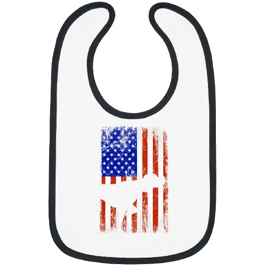 German Shorthaired Pointer Bird Hunting Dog America USA Flag Bibs