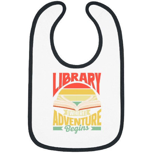 Discover Library Where Adventure Begins Books Librarian Library Bibs