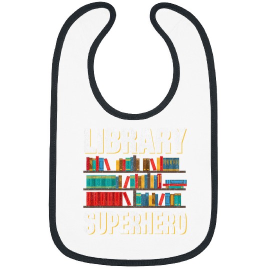 Discover Library Superhero I Librarian Bibs