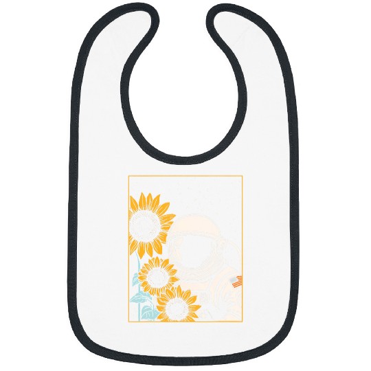 Discover Space Explorer Sunflowers Astronaut Bibs