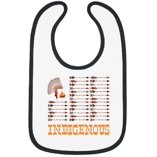 Native American Spirit Indigenous Flag Indian Chief vintages 2 Bibs